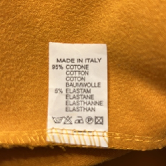 italian shrug/cloak, OS mustard yellow, black buttons - Picture 3 of 4